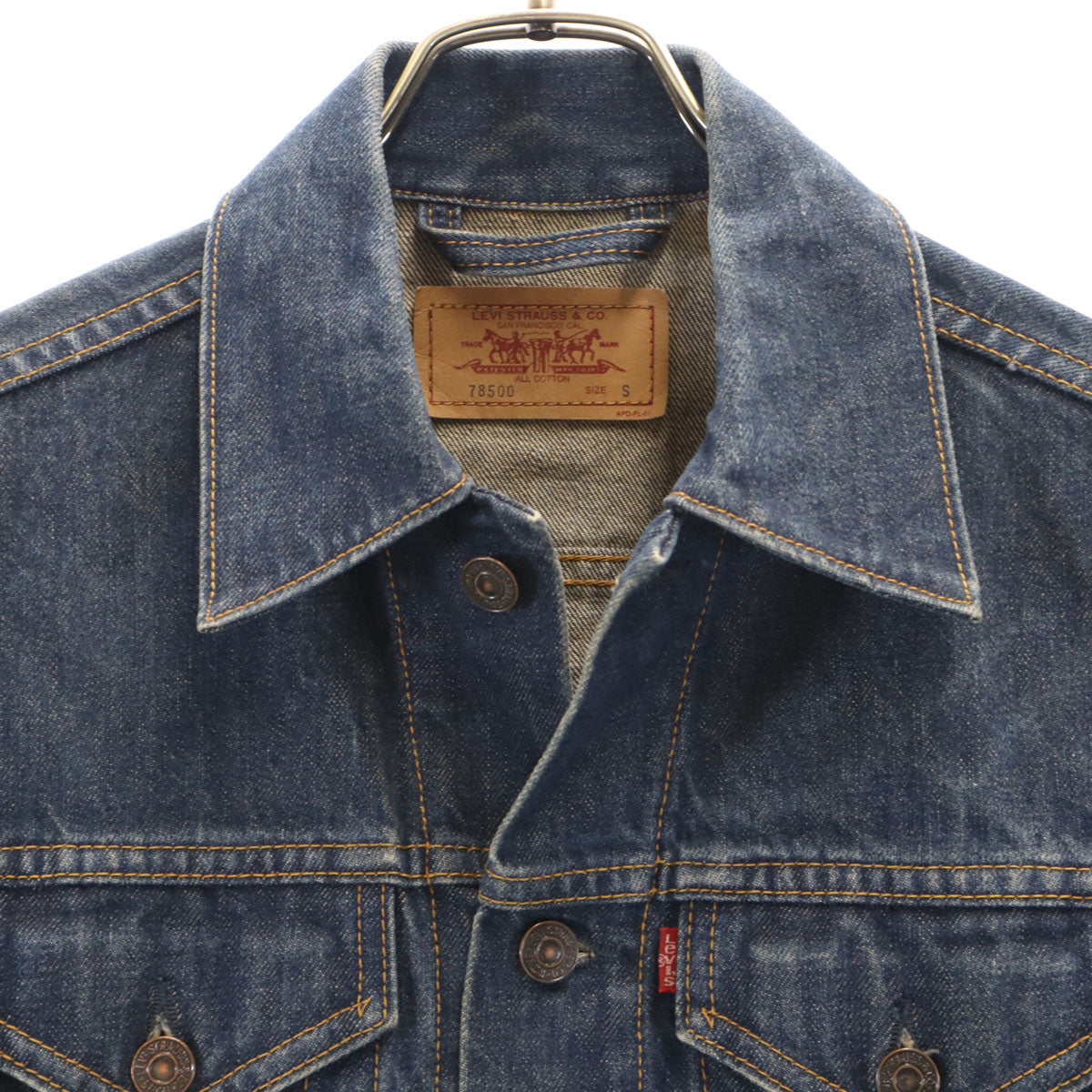 Levi's リーバイス 90s 78500 オールド デニムジャケット S インディゴ ジージャン トラッカー メンズ