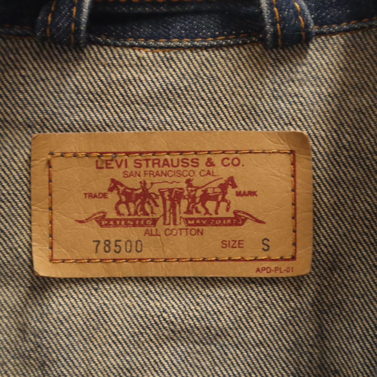 Levi's リーバイス 90s 78500 オールド デニムジャケット S インディゴ ジージャン トラッカー メンズ