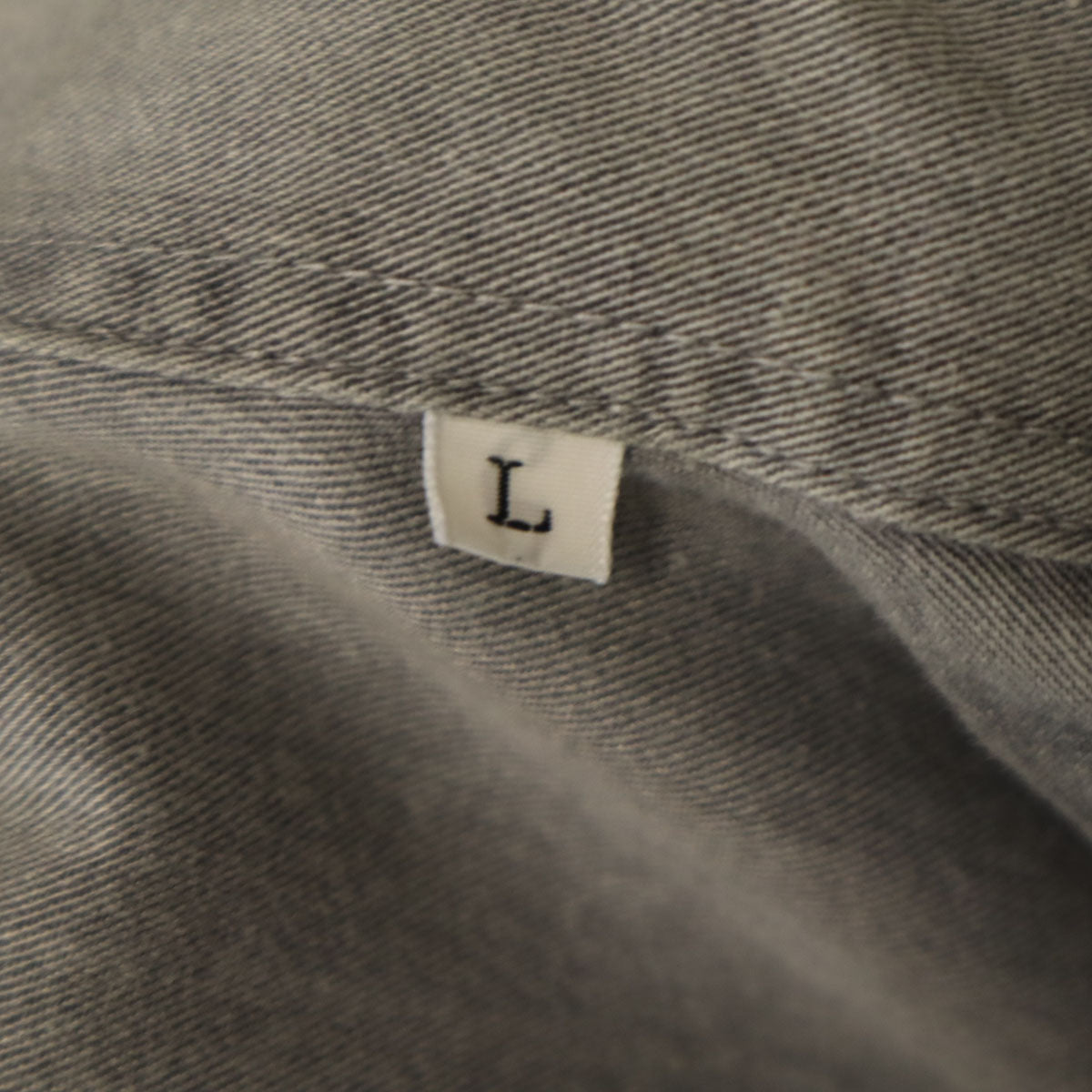 LANVIN LA COLLECTION ランバンコレクション 日本製 長袖 ボタンダウンシャツ L グレー メンズ