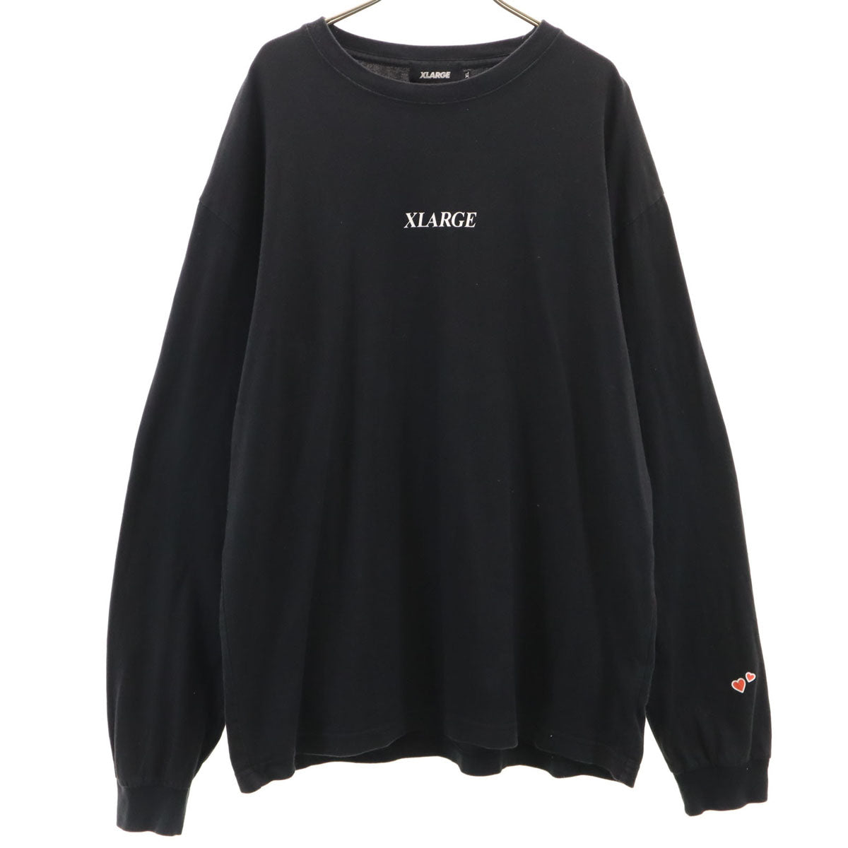 XLARGE エクストララージ バックプリント 長袖 Tシャツ XL ブラック ロンT メンズ