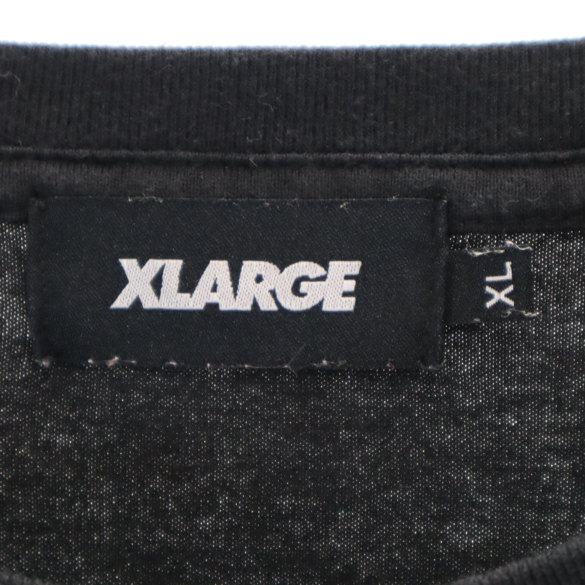 XLARGE エクストララージ バックプリント 長袖 Tシャツ XL ブラック ロンT メンズ
