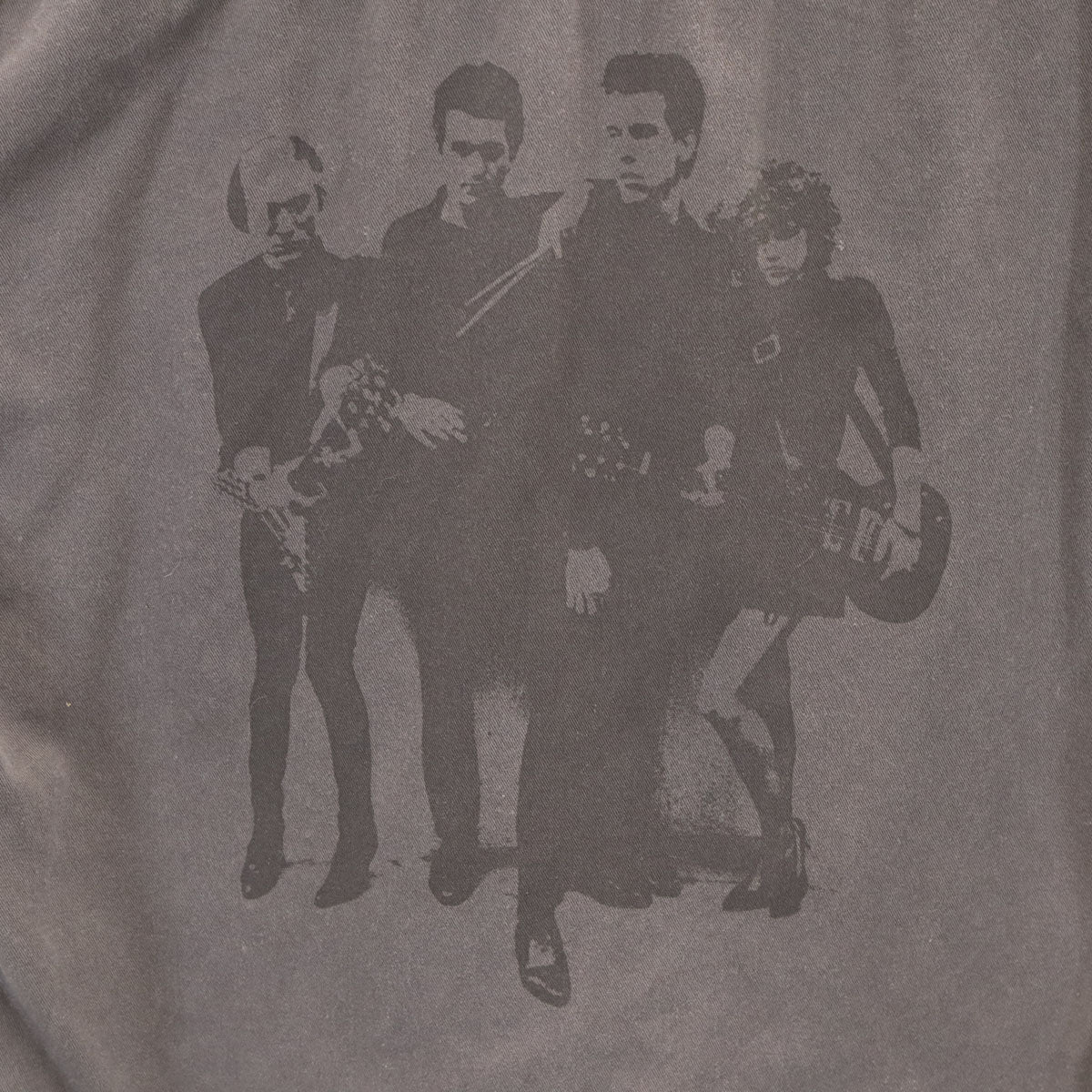 HYSTERIC GLAMOUR ヒステリックグラマー THE CRAMPS ザ クランプス コラボ 日本製 長袖 シャツ M チャコールグレー メンズ