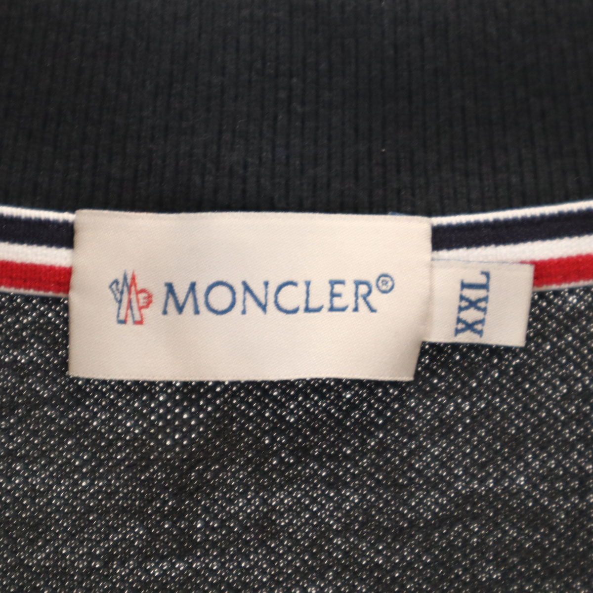 MONCLER モンクレール 長袖 ポロシャツ XXL ブラック メンズ