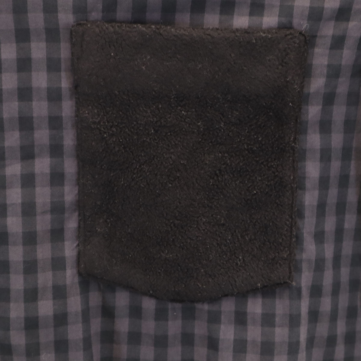 BLACK COMME des GARCONS ブラックコムデギャルソン 2012年 日本製 チェック柄 長袖 コットンシャツ M チャコールグレー メンズ