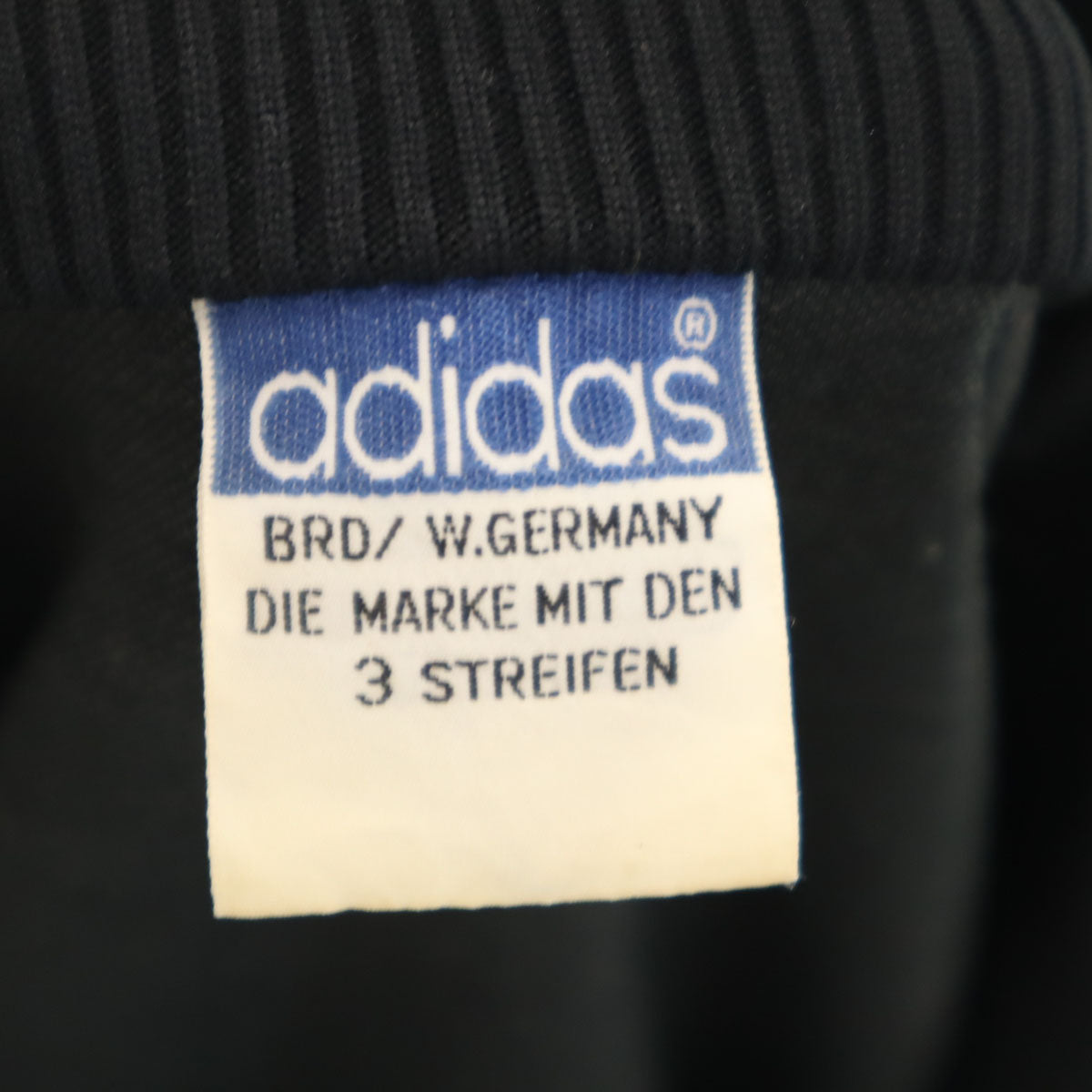 adidas アディダス 70s 西ドイツ ヴィンテージ デサント トラックジャケット XO ブラック ジャージ メンズ