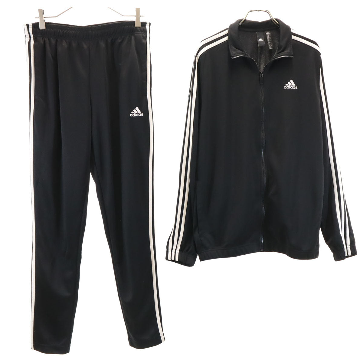 adidas アディダス トラックジャケット 上下 セットアップ O ブラック ジャージ メンズ