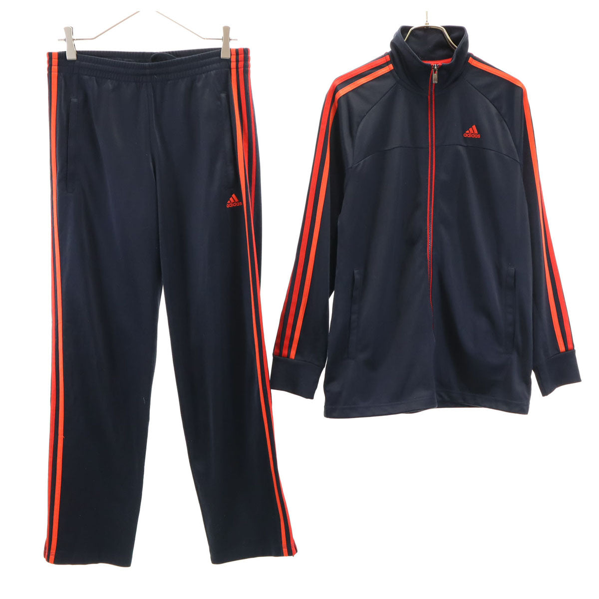 adidas アディダス トラックジャケット 上下 セットアップ M ネイビー ジャージ レディース