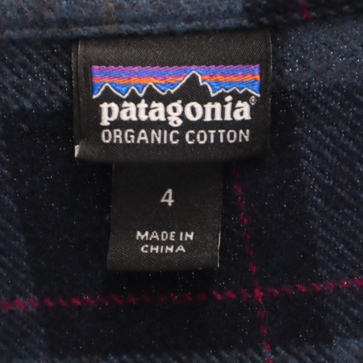 patagonia パタゴニア チェック柄 長袖 ネルシャツ 4 ネイビー 53915FA17 アウトドア レディース
