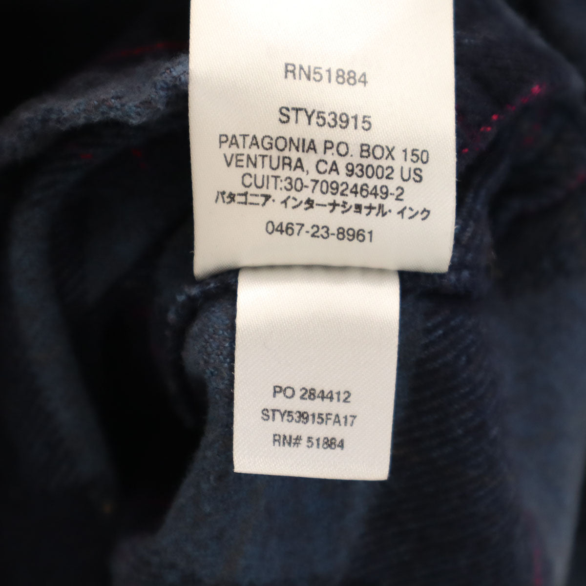 patagonia パタゴニア チェック柄 長袖 ネルシャツ 4 ネイビー 53915FA17 アウトドア レディース