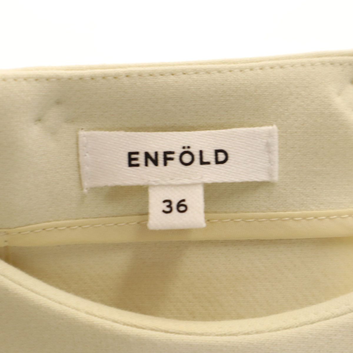 ENFOLD エンフォルド 長袖 カットソー 36 生成り レディース