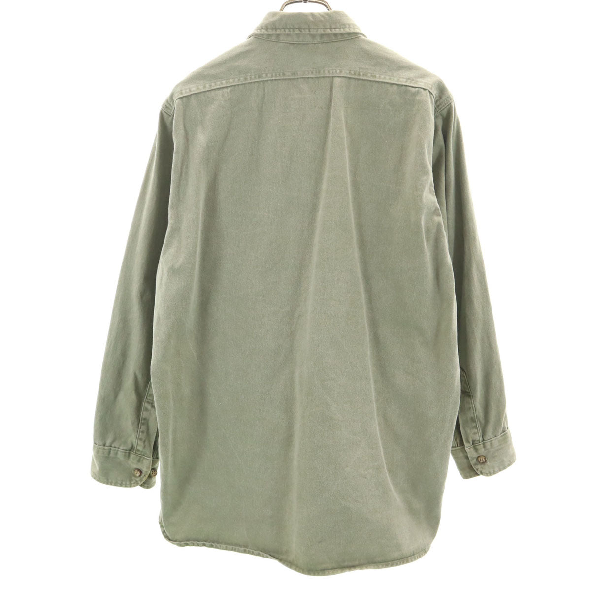 FIVE BROTHER ファイブブラザー 70s 80s USA製 ヴィンテージ 長袖 デニムシャツ L カーキ メンズ