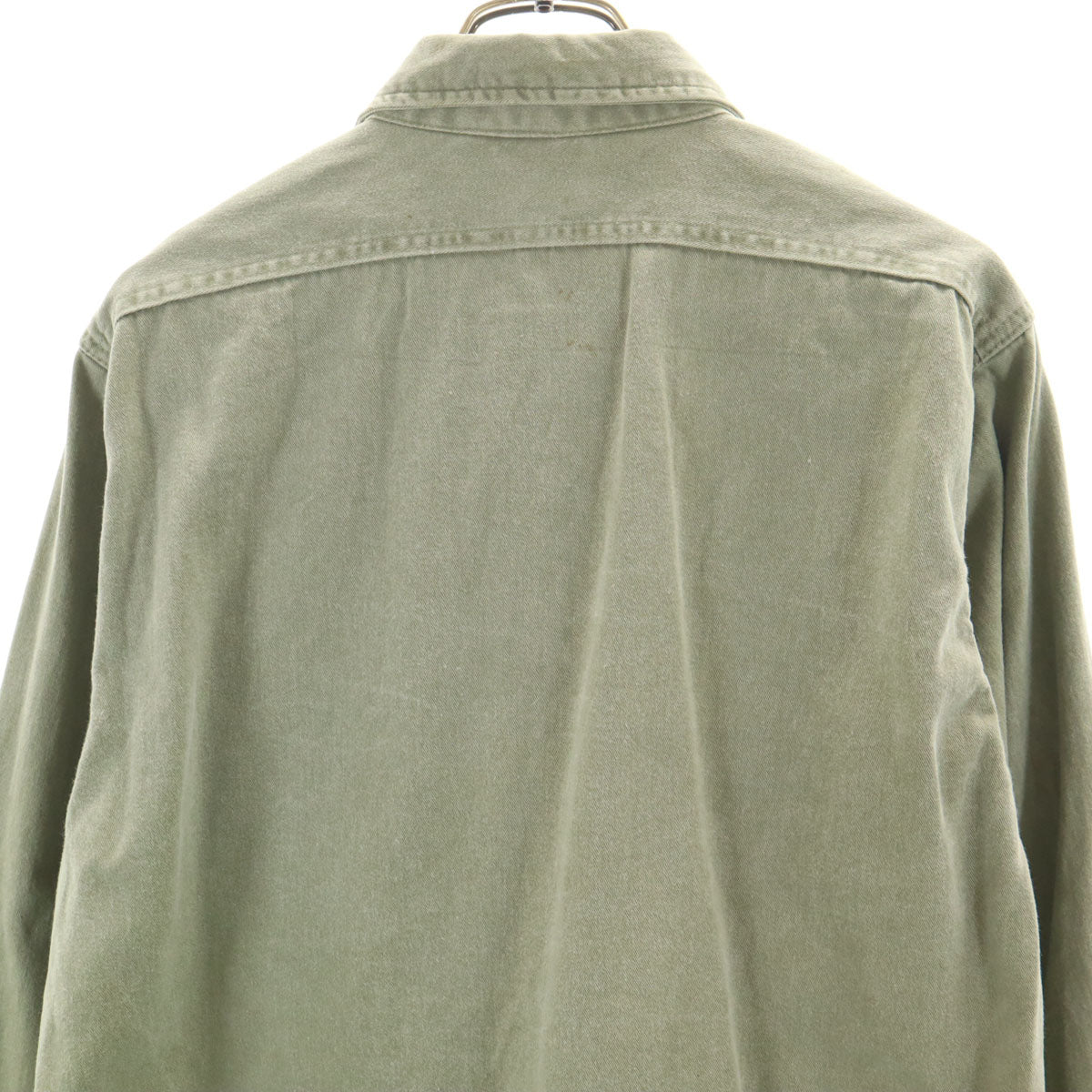 FIVE BROTHER ファイブブラザー 70s 80s USA製 ヴィンテージ 長袖 デニムシャツ L カーキ メンズ