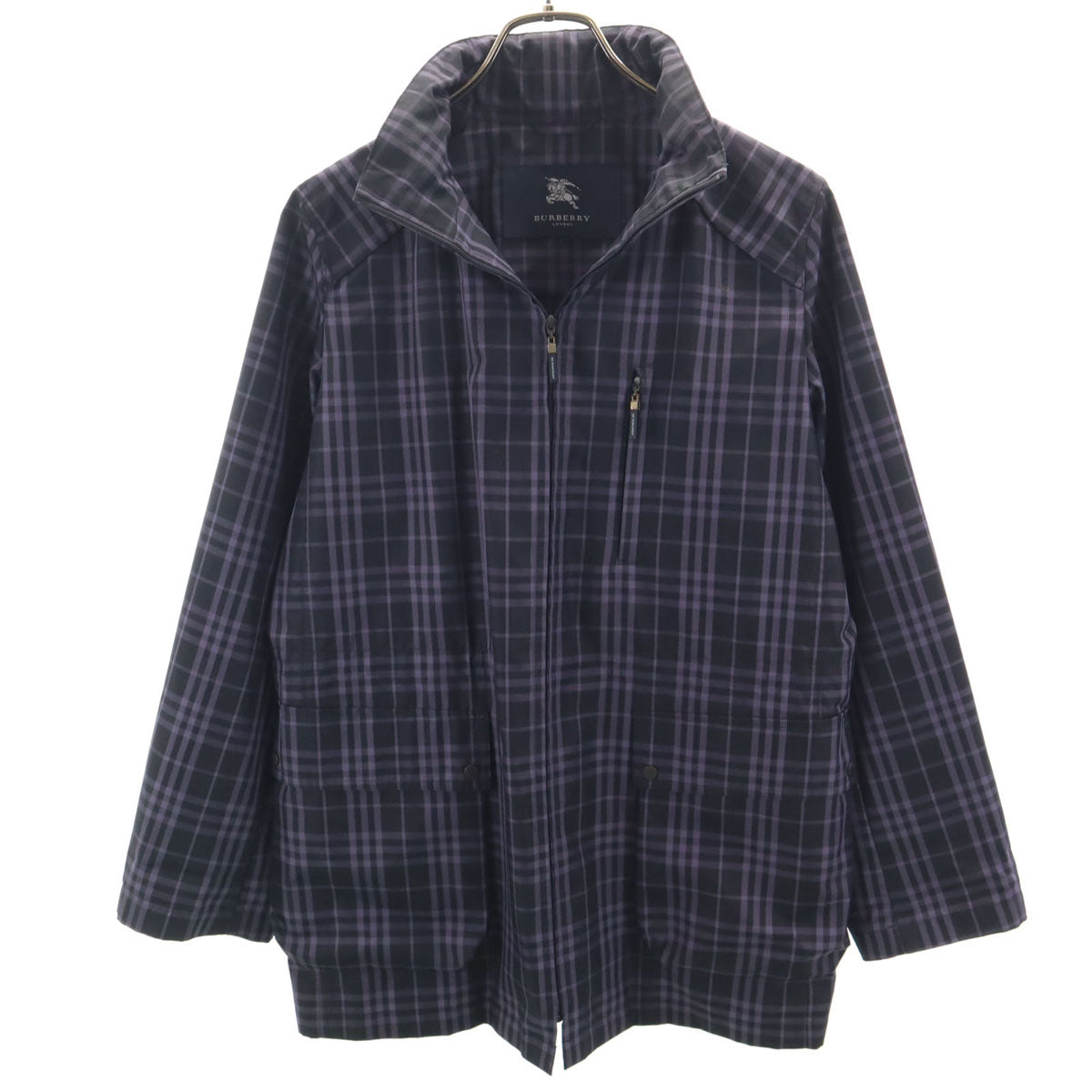 美品 BURBERRY LONDON バーバリーロンドン チェック柄 ブルゾン 11 ブラック 三陽商会 ジャケット レディース
