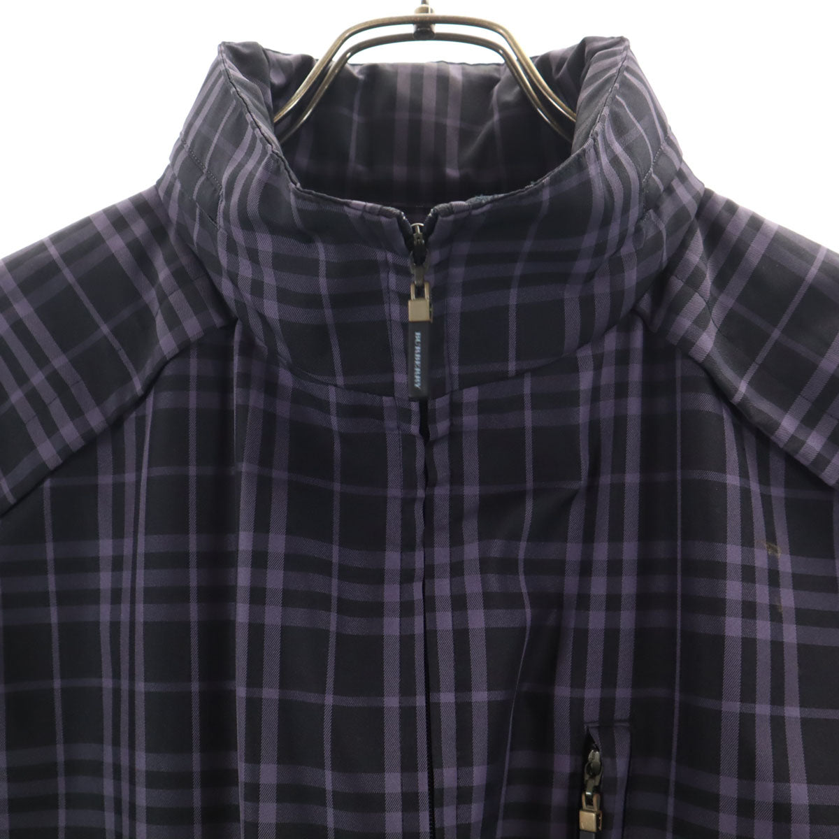美品 BURBERRY LONDON バーバリーロンドン チェック柄 ブルゾン 11 ブラック 三陽商会 ジャケット レディース