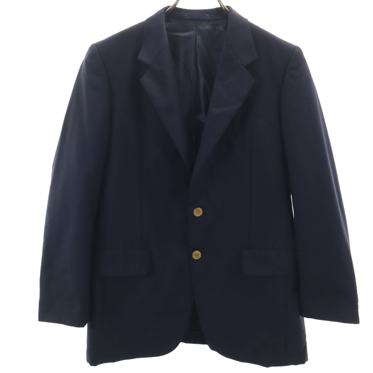 Aquascutum アクアスキュータム 日本製 テーラードジャケット YA5 ネイビー メンズ