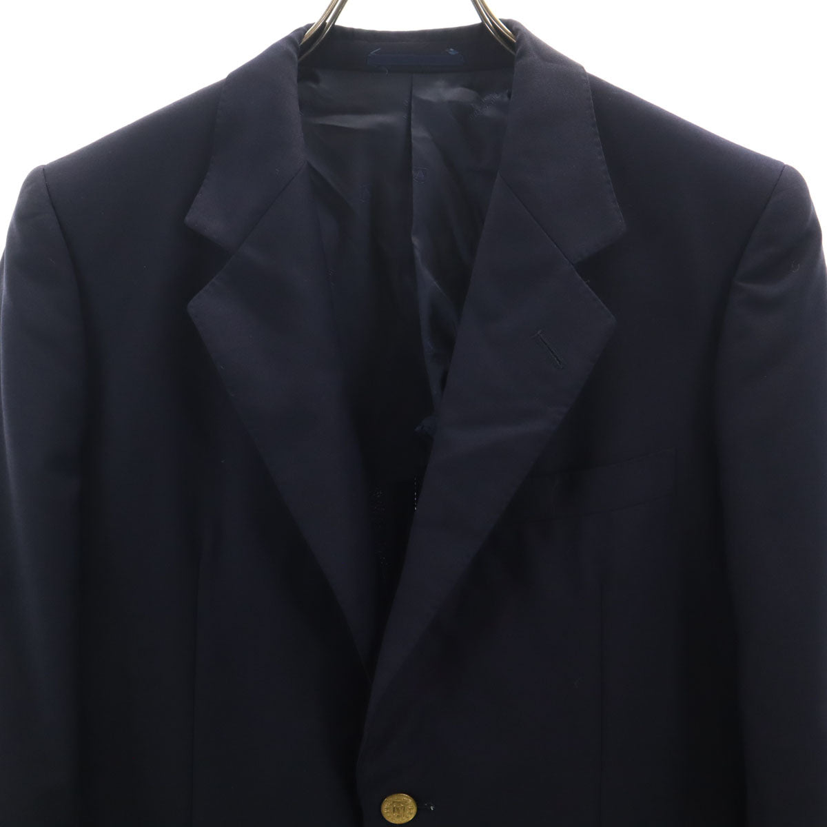 Aquascutum アクアスキュータム 日本製 テーラードジャケット YA5 ネイビー メンズ