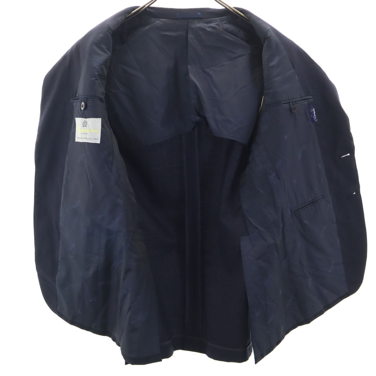 Aquascutum アクアスキュータム 日本製 テーラードジャケット YA5 ネイビー メンズ