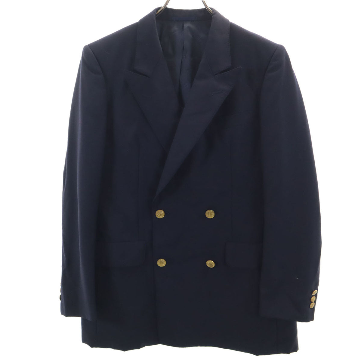 Aquascutum アクアスキュータム テーラードジャケット YA5 ネイビー ダブルボタン メンズ