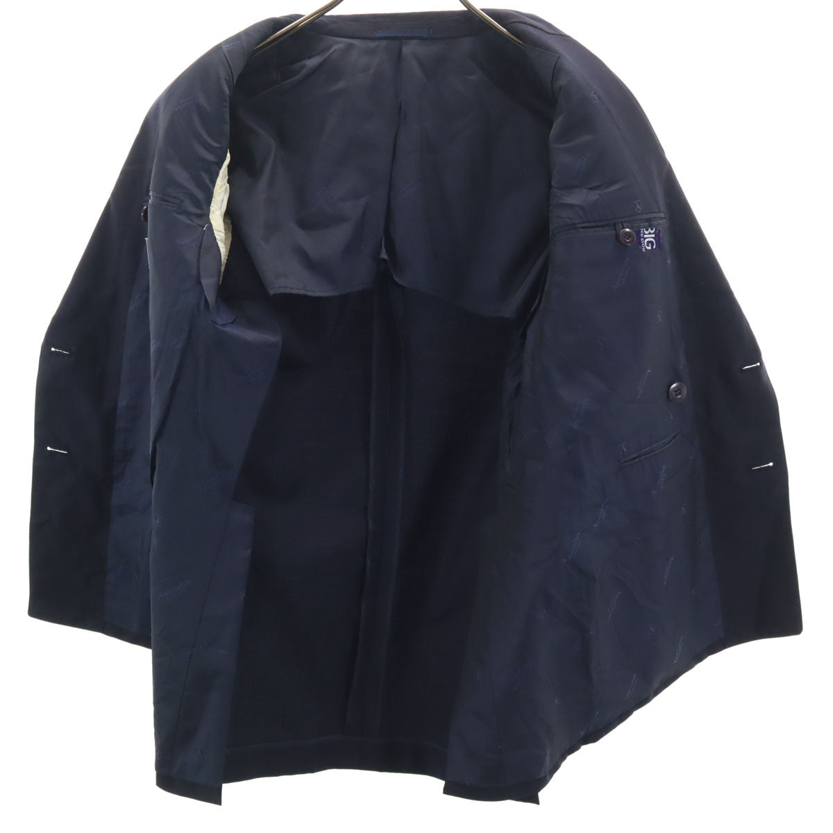 Aquascutum アクアスキュータム テーラードジャケット YA5 ネイビー ダブルボタン メンズ
