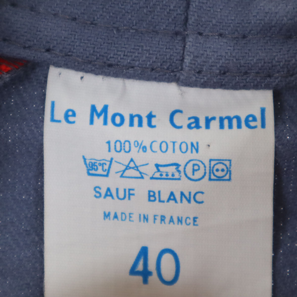 Le Mont Carmel ルモンカーメル 80s 90s フランス製 オールド ワークジャケット 40 ネイビー メンズ