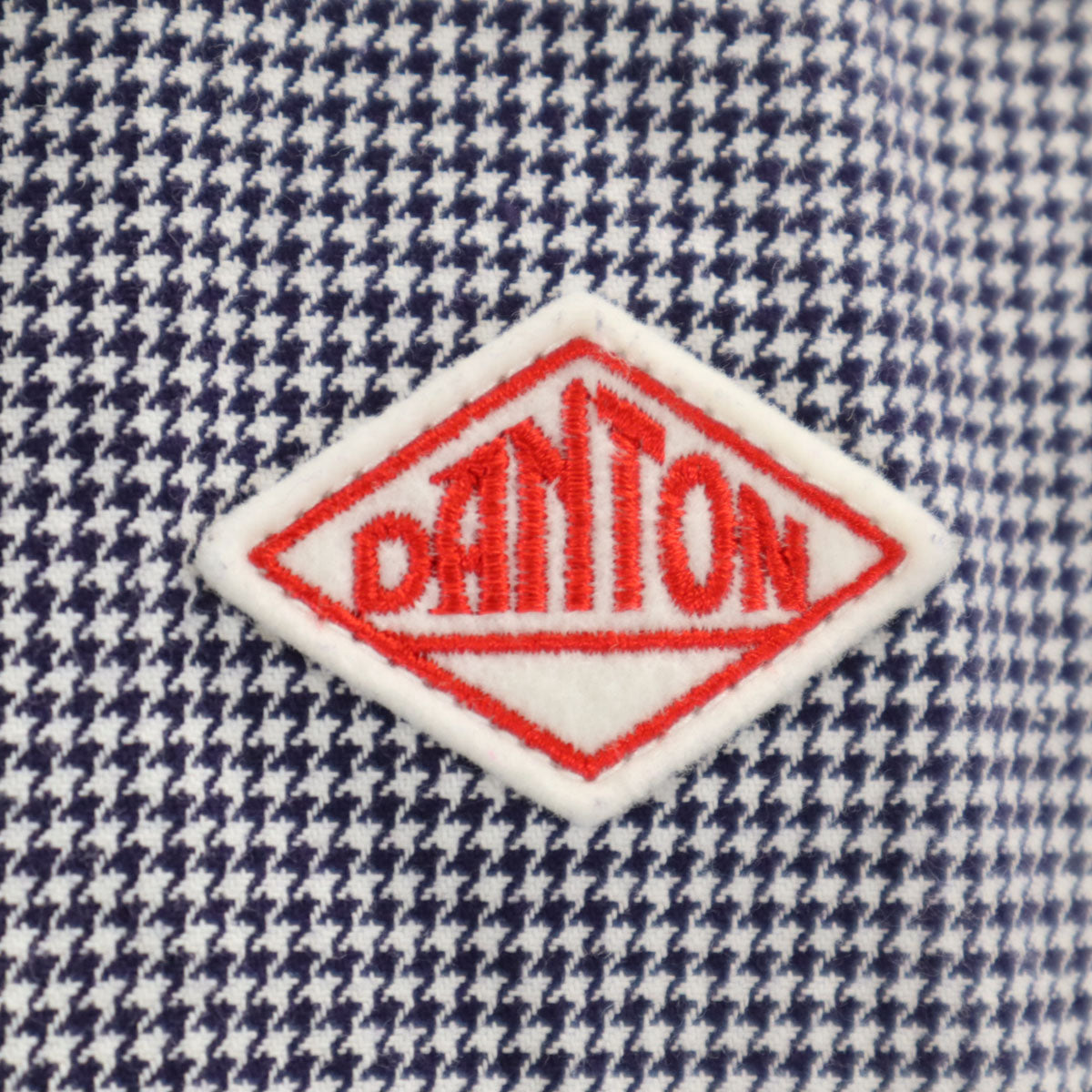 Danton ダントン 日本製 ハウンドトゥース柄 ダブルブレスト ジャケット 40 ホワイト 千鳥格子 メンズ
