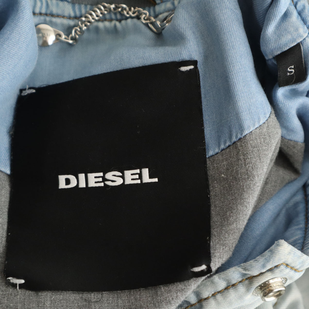 DIESEL ディーゼル ブルゾン S ブルーグレー ジャケット メンズ