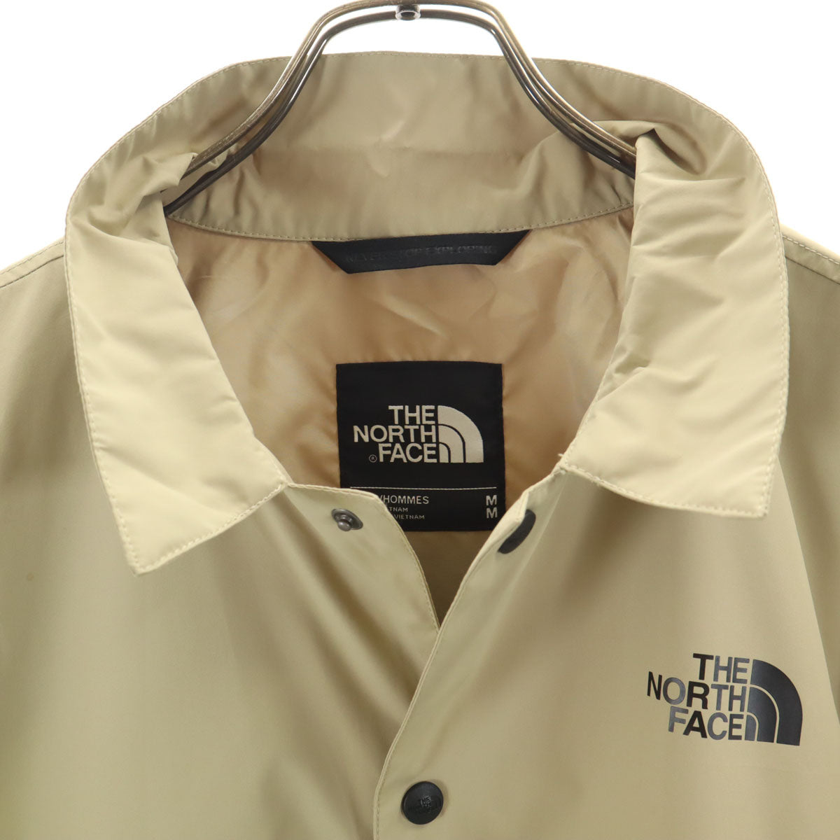 THE NORTH FACE ノースフェイス バックロゴ コーチジャケット M ベージュ NF0A2VFS アウトドア メンズ