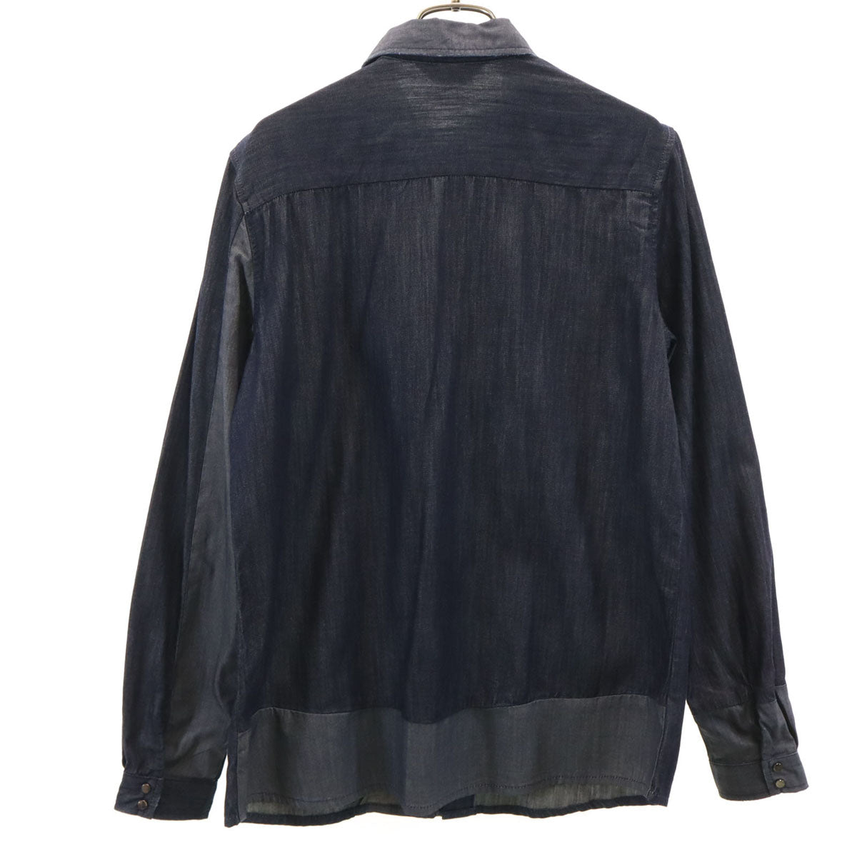 DIESEL ディーゼル 長袖 シャンブレーシャツ M ネイビー メンズ