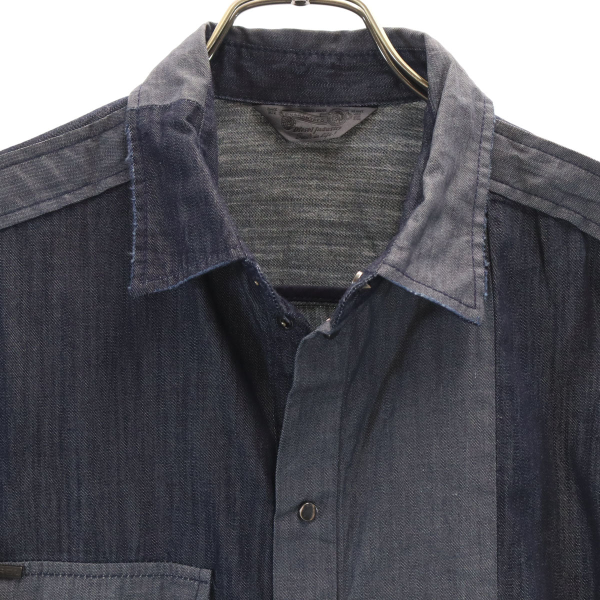 DIESEL ディーゼル 長袖 シャンブレーシャツ M ネイビー メンズ