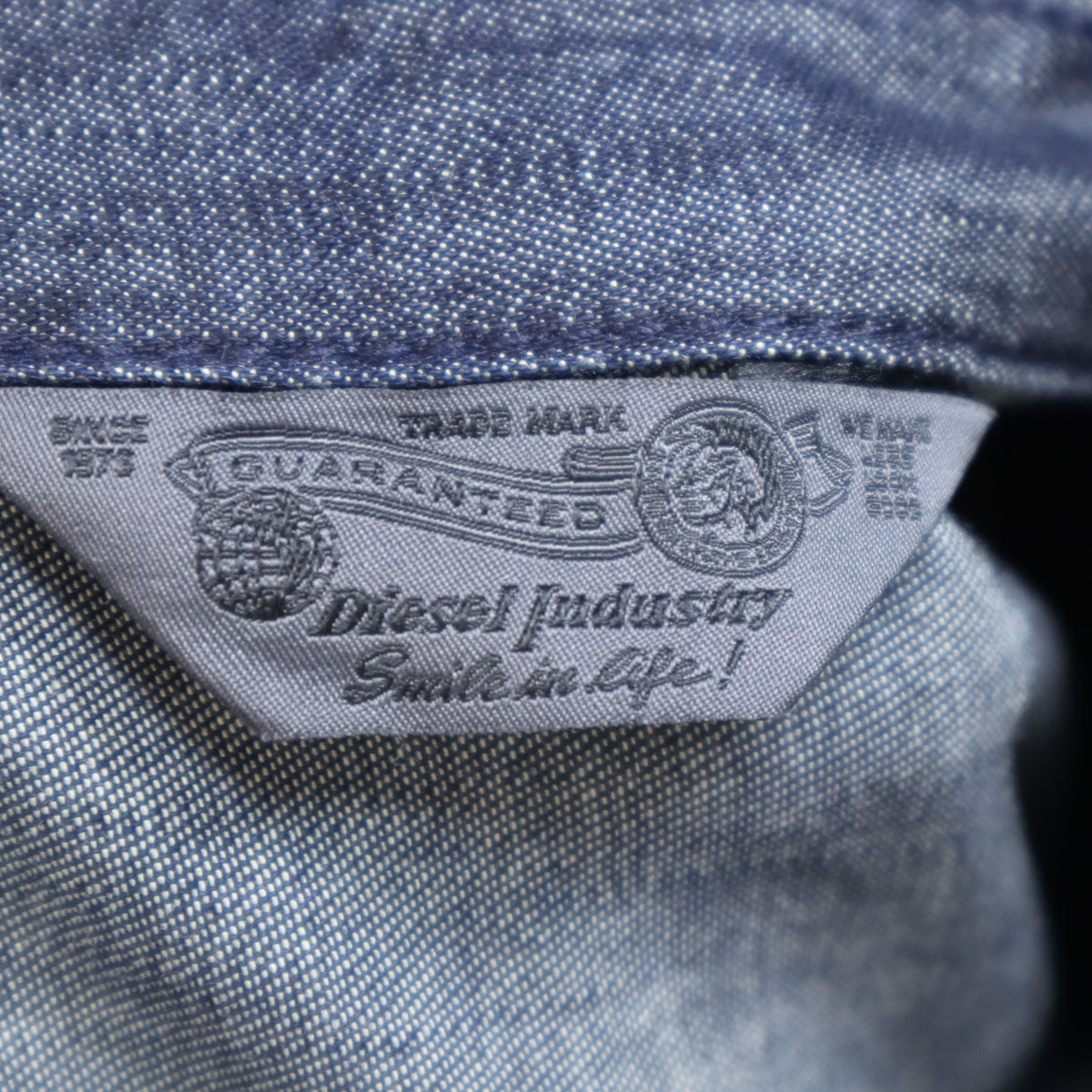 DIESEL ディーゼル 長袖 シャンブレーシャツ M ネイビー メンズ