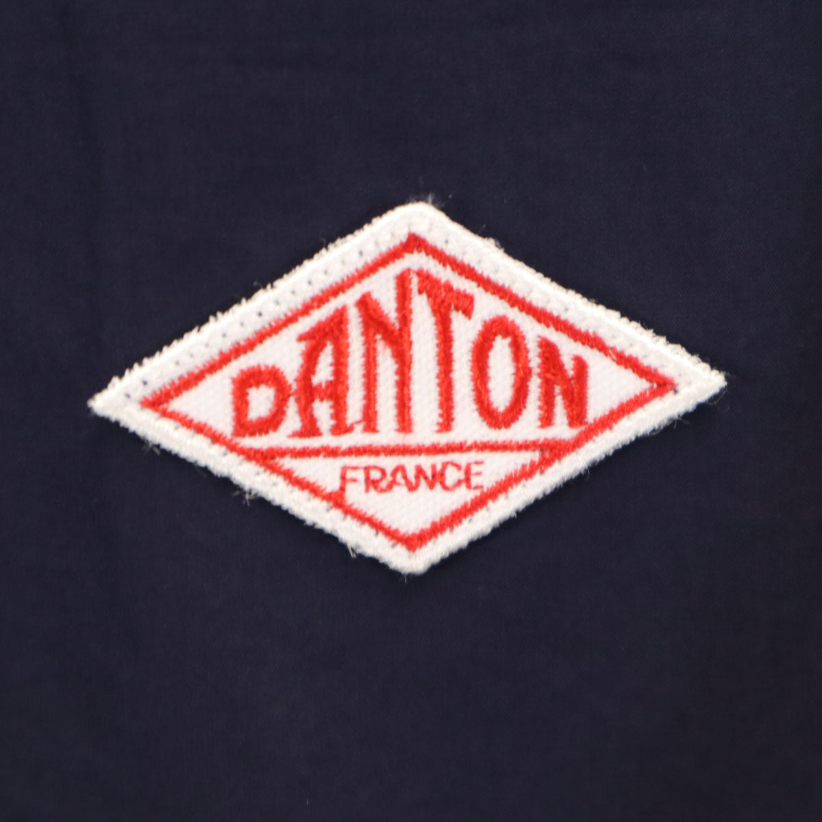 Danton ダントン 日本製 長袖 バンドカラーシャツ 38 ネイビー メンズ