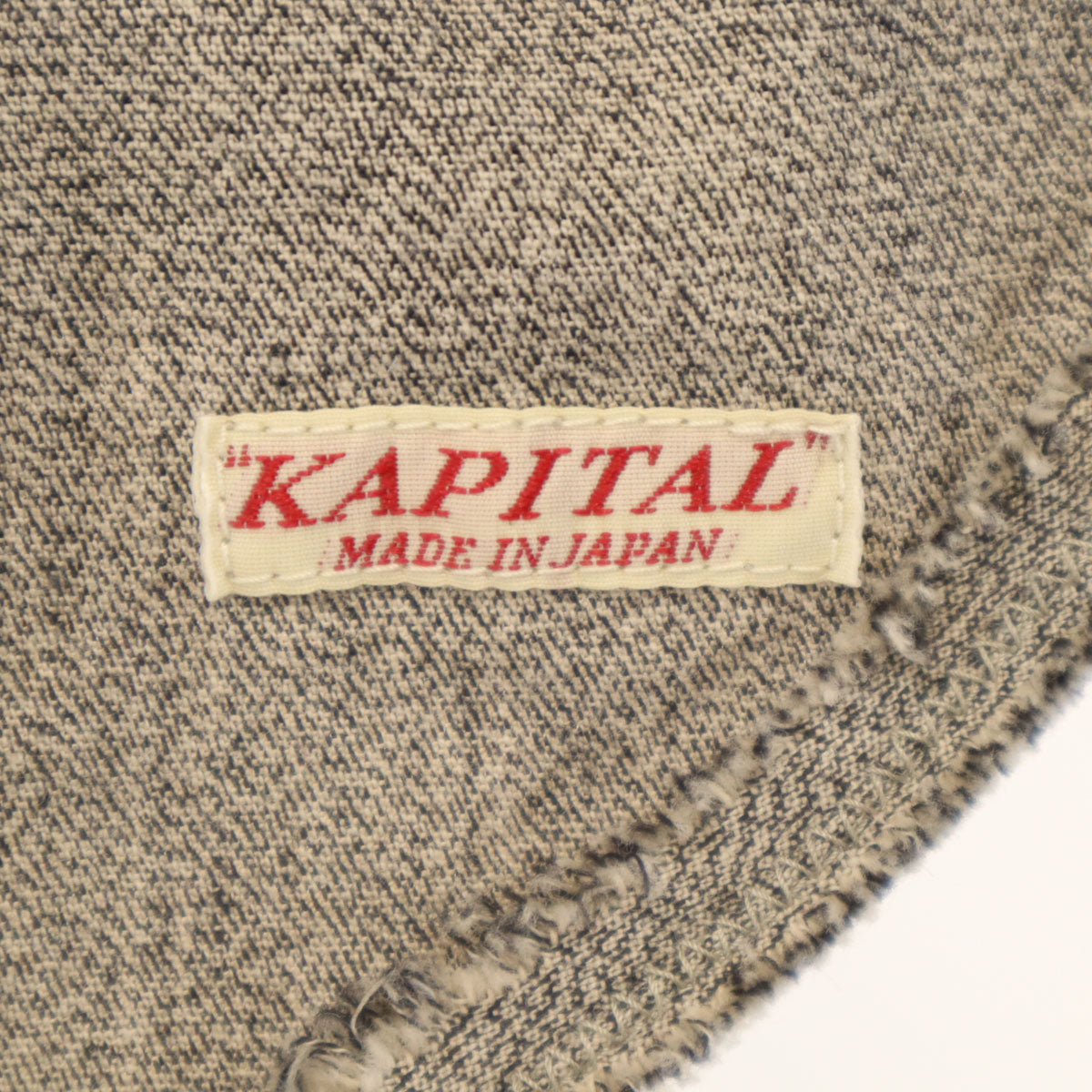 KAPITAL キャピタル 日本製 長袖 シャツワンピース 1 グレージュ レディース