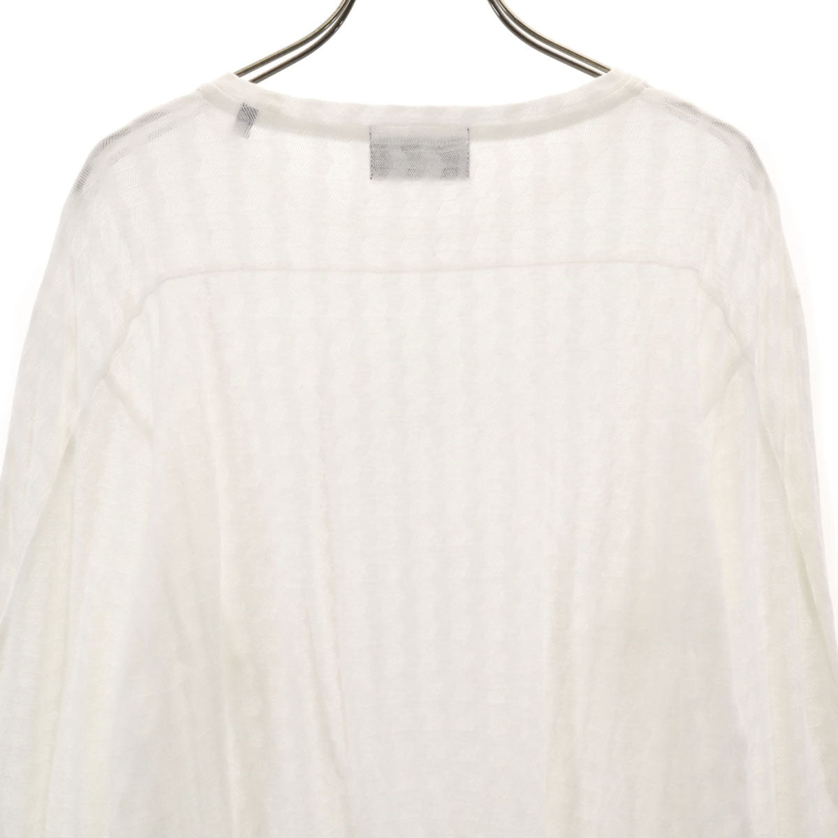 LANVIN LA COLLECTION ランバンコレクション 日本製 総柄 長袖 Tシャツ 48 ホワイト ロンT メンズ
