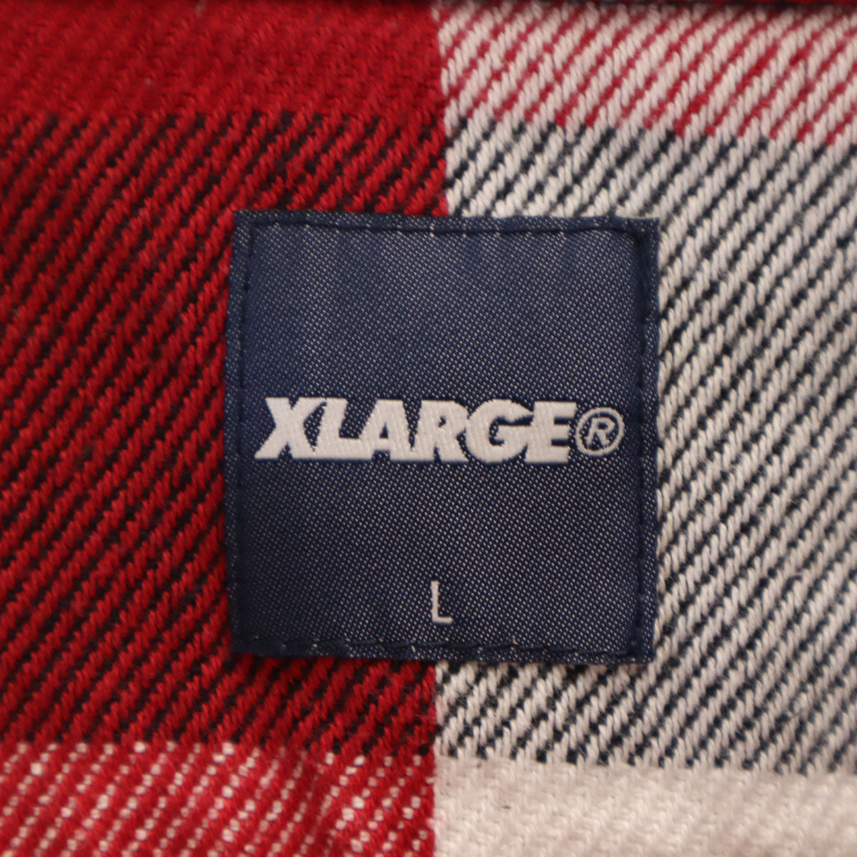 XLARGE エクストララージ チェック柄 長袖 ヘビーウェイト ネルシャツ L レッド メンズ