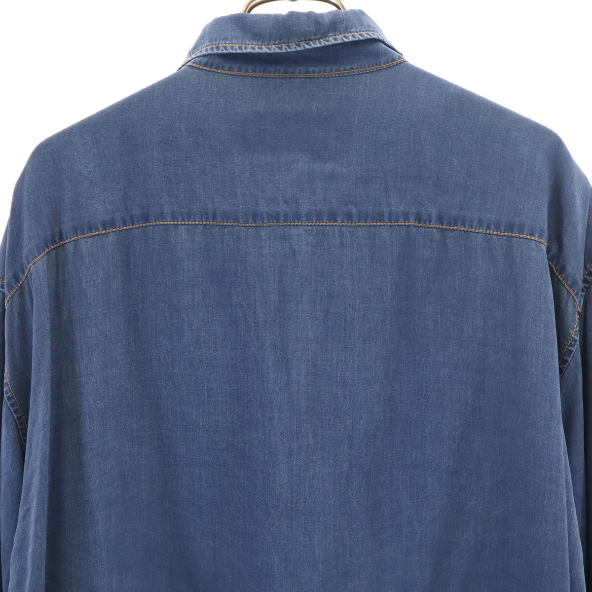 KENZO JEANS ケンゾージーンズ 90s 日本製 オールド 長袖 シャンブレーシャツ L ブルー メンズ