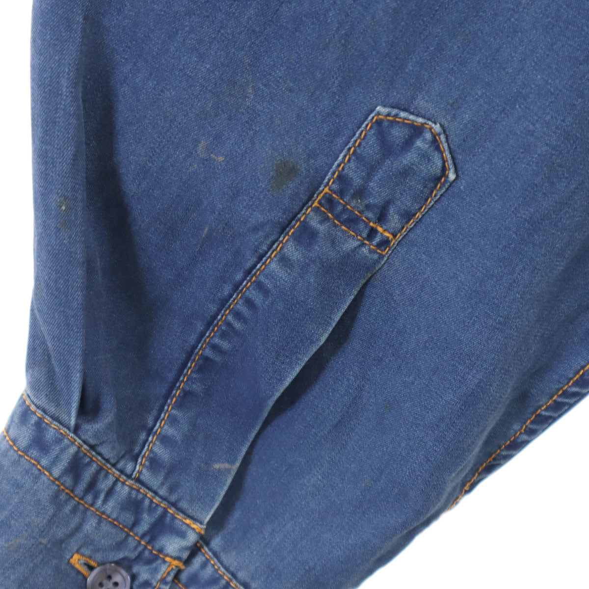 KENZO JEANS ケンゾージーンズ 90s 日本製 オールド 長袖 シャンブレーシャツ L ブルー メンズ