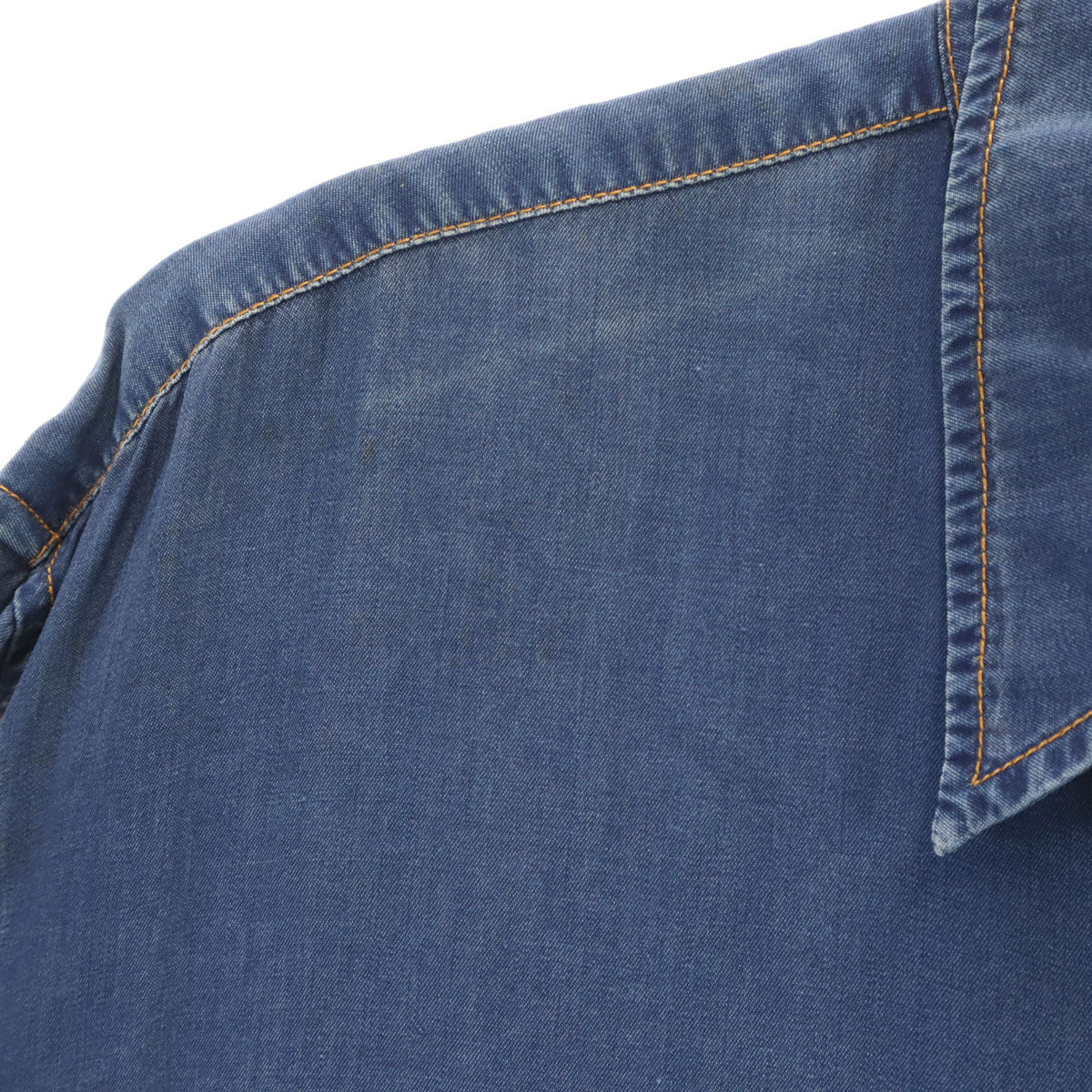 KENZO JEANS ケンゾージーンズ 90s 日本製 オールド 長袖 シャンブレーシャツ L ブルー メンズ