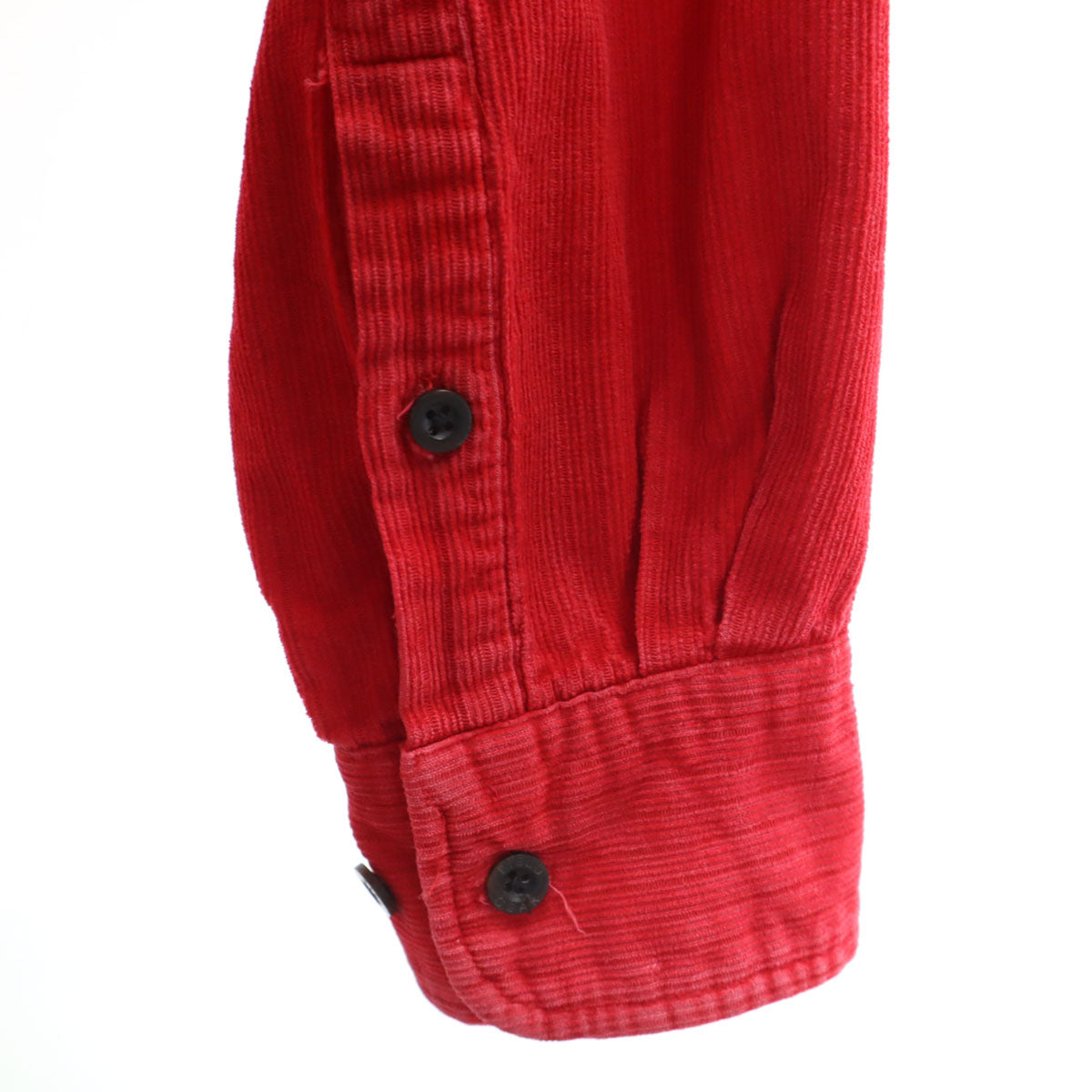 FIELD GEAR フィールドギア オールド 長袖 コーデュロイ ボタンダウンシャツ M レッド メンズ