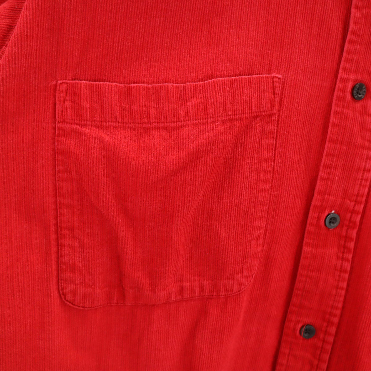 FIELD GEAR フィールドギア オールド 長袖 コーデュロイ ボタンダウンシャツ M レッド メンズ