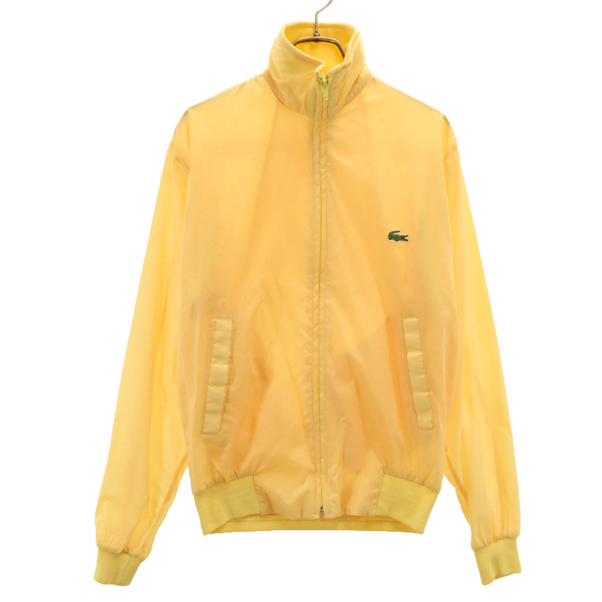 IZOD LACOSTE アイゾッドラコステ 70s 80s ヴィンテージ 糸巻タグ ナイロンジャケット S イエロー メンズ