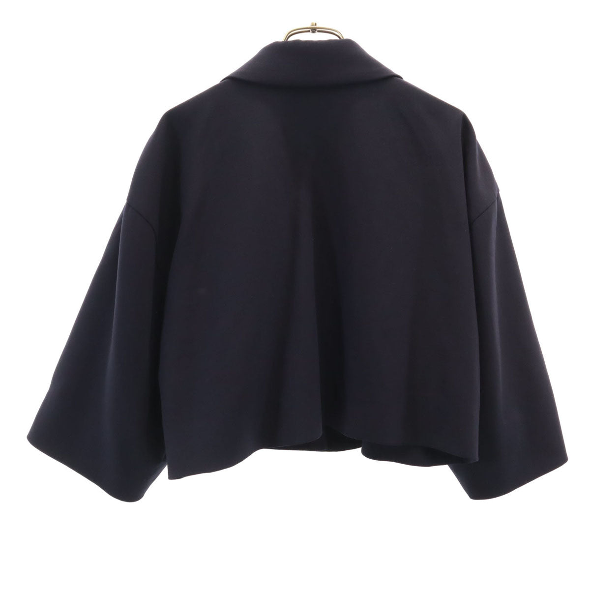 FOXEY フォクシー 日本製 ショート丈 1B ジャケット 38 ネイビー レディース