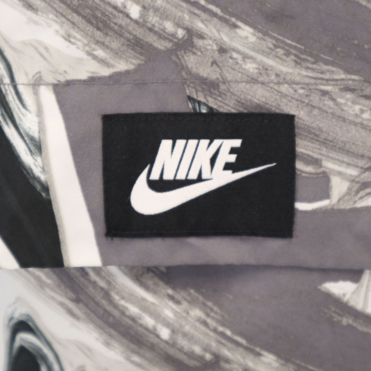 NIKE ナイキ 総柄 ハーフジップ ジャケット M グレー プルオーバー メンズ