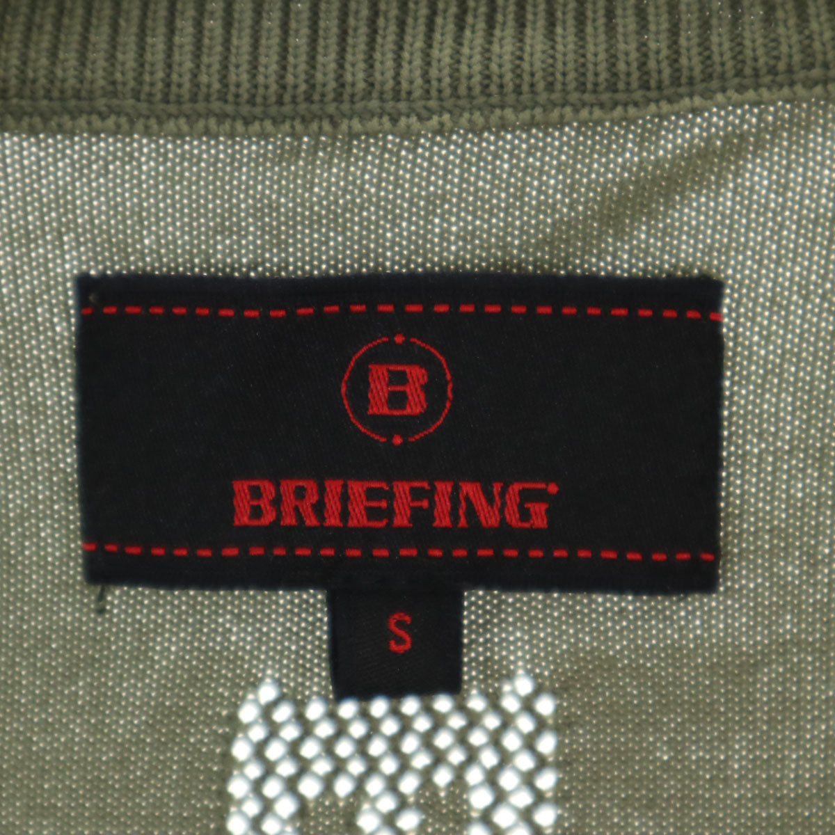 BRIEFING ブリーフィング ゴルフ ジップジャケット S オリーブ メンズ