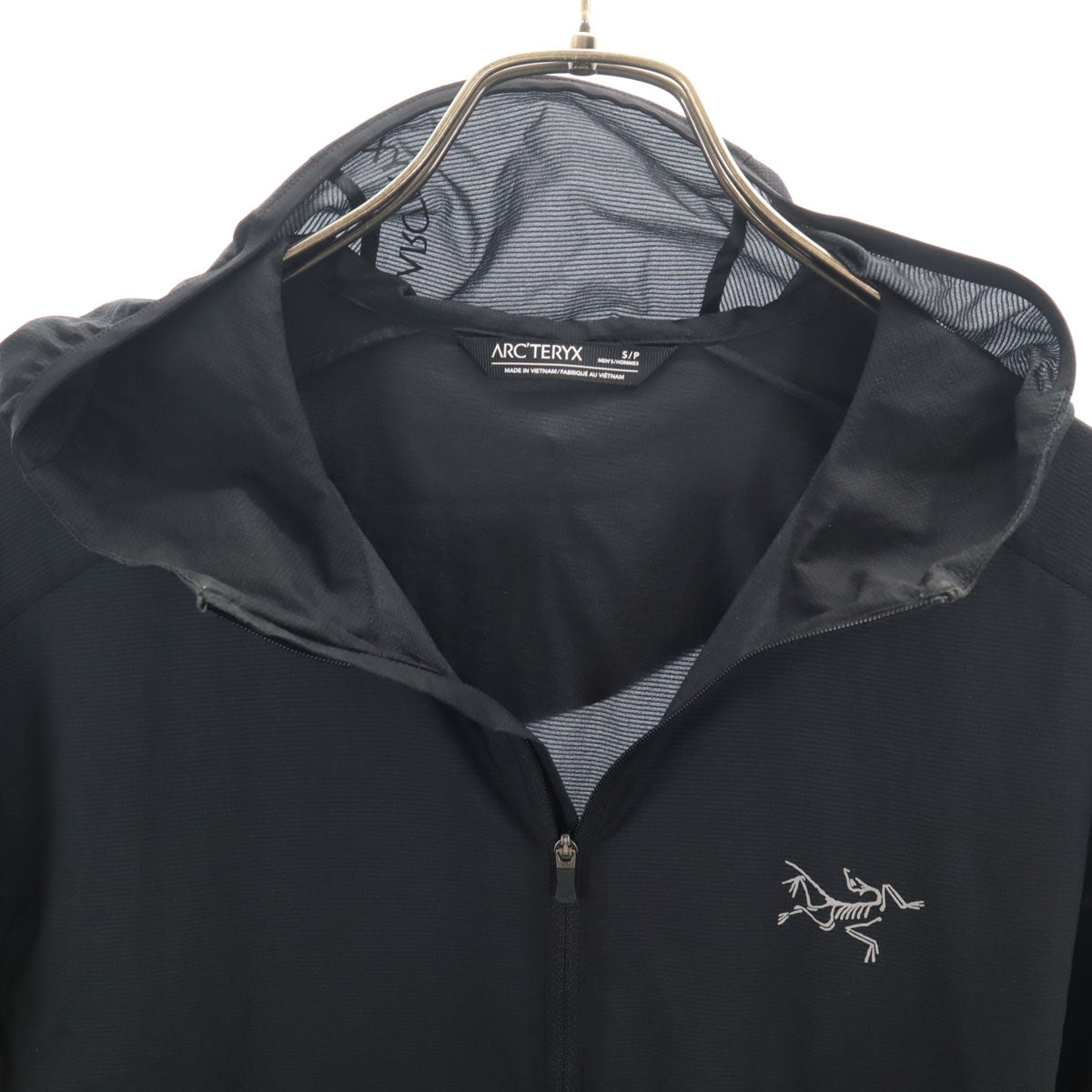 ARC'TERYX アークテリクス インセンド エアシェル フードジャケット S ブラック アウトドア メンズ