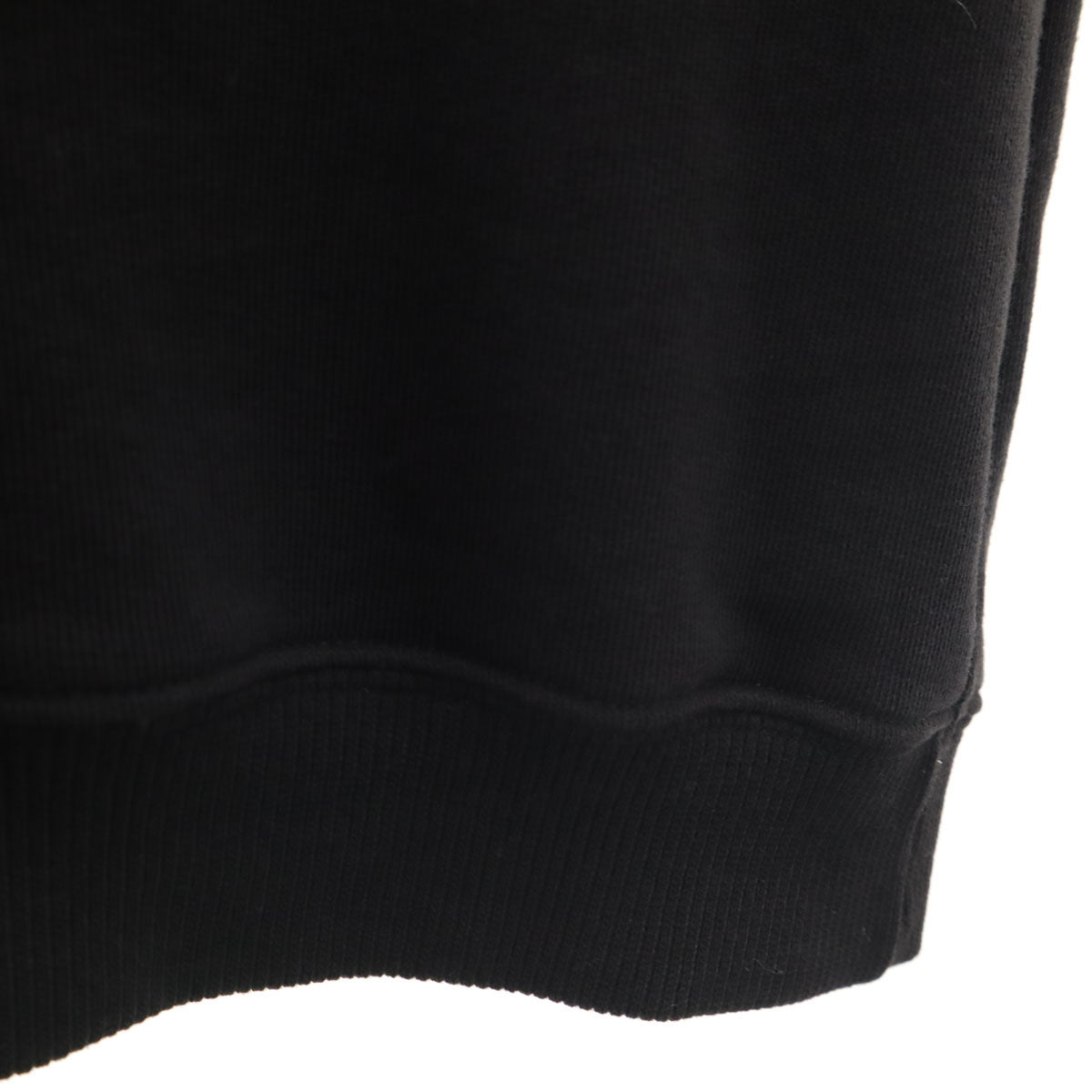 SAINT LAURENT サンローラン イタリア製 ノースリーブ ラムレザー切替 スウェット XS ブラック レディース