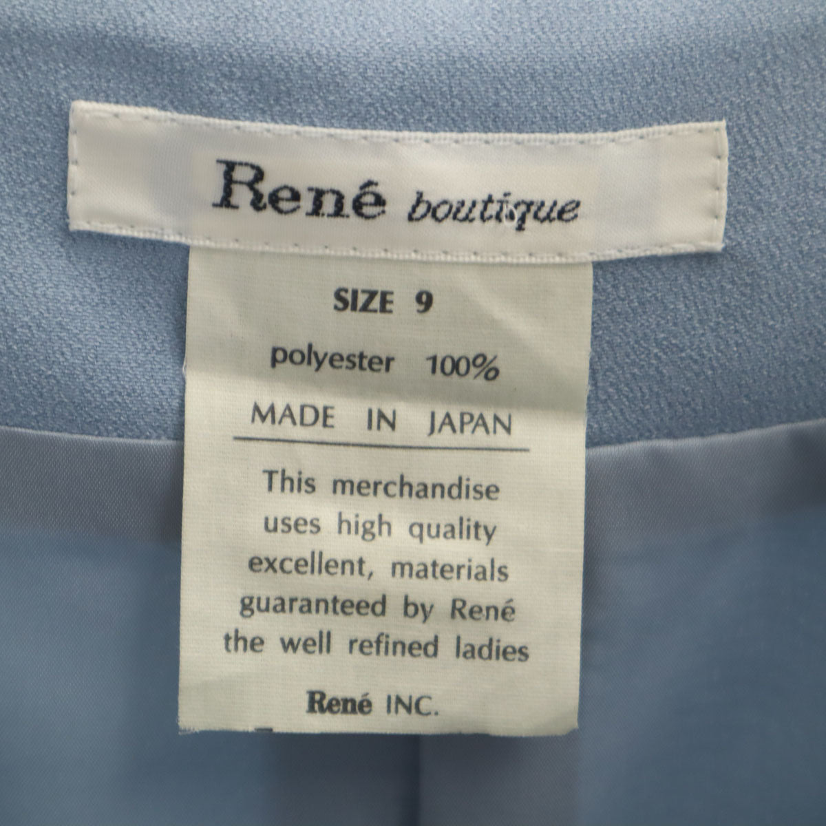 未使用 Rene ルネ ノースリーブ ワンピース 9 ブルーグレー レディース