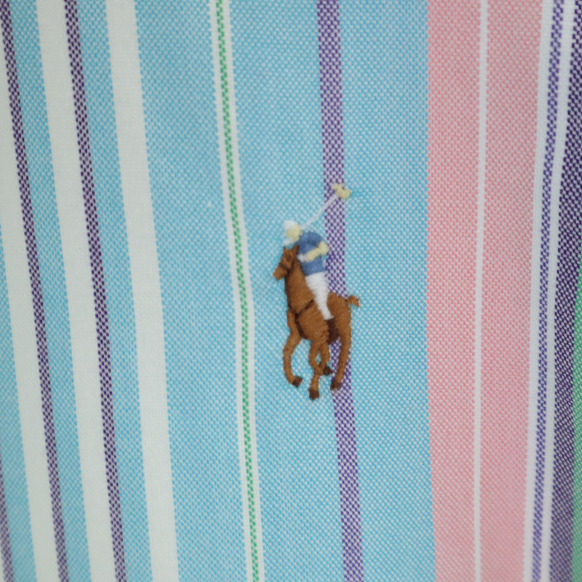 POLO RALPH LAUREN ポロラルフローレン ストライプ柄 長袖 ボタンダウンシャツ M マルチ メンズ