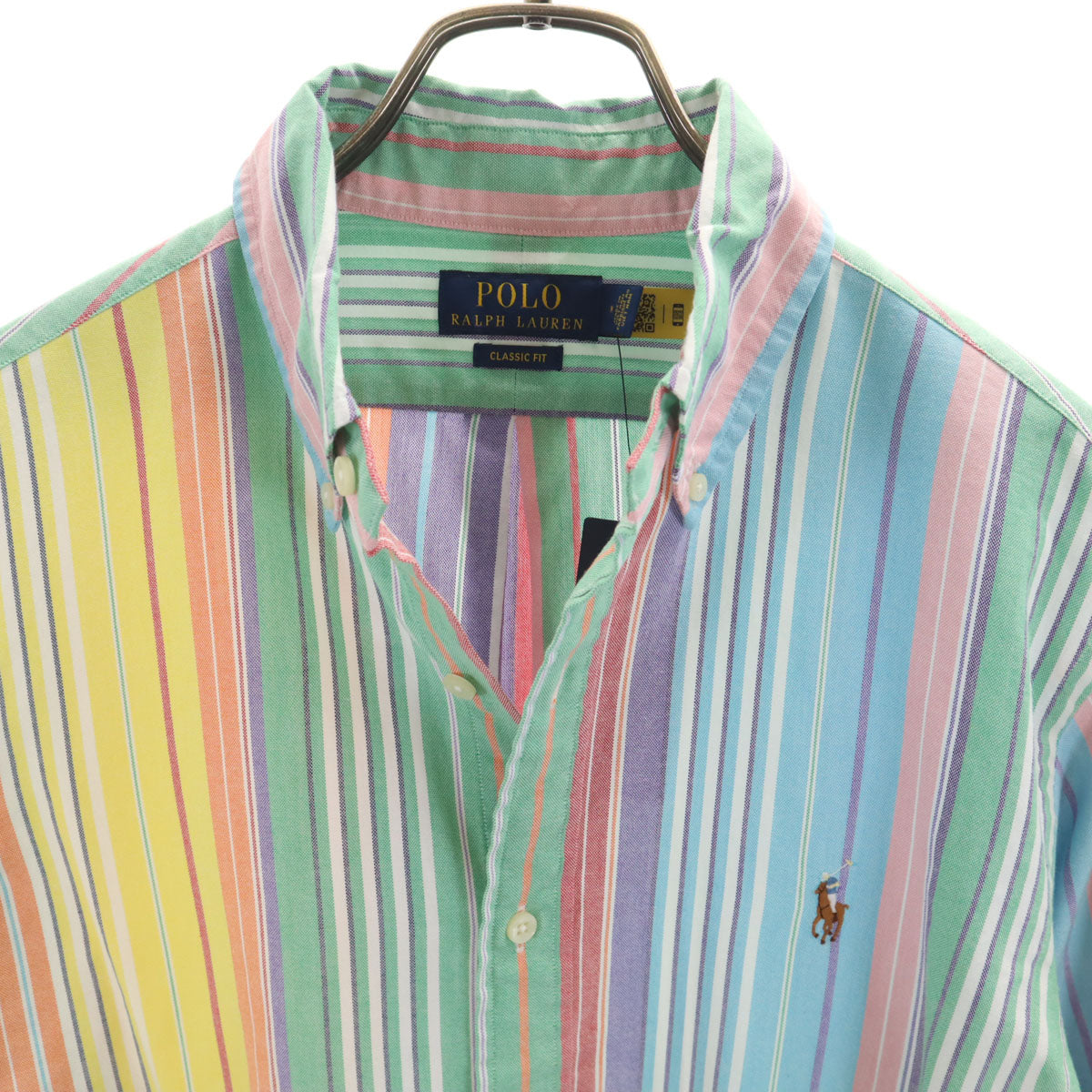 POLO RALPH LAUREN ポロラルフローレン ストライプ柄 長袖 ボタンダウンシャツ M マルチ メンズ