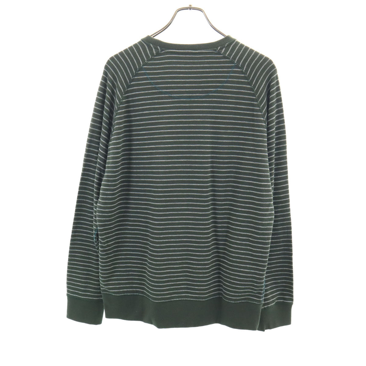 未使用 Paul Smith ポールスミス ボーダー柄 長袖 ルームウェア L カーキ メンズ