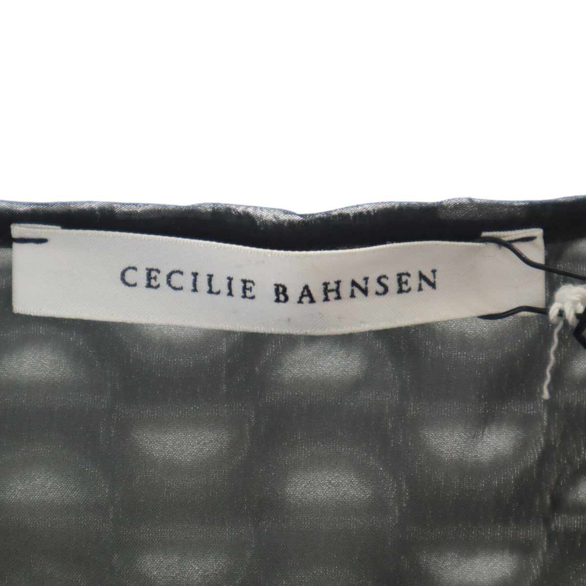 未使用 CECILIE BAHNSEN セシリーバンセン ブルガリア製 5分袖 HEUDI TOP チュニック 8 ブラック レディース